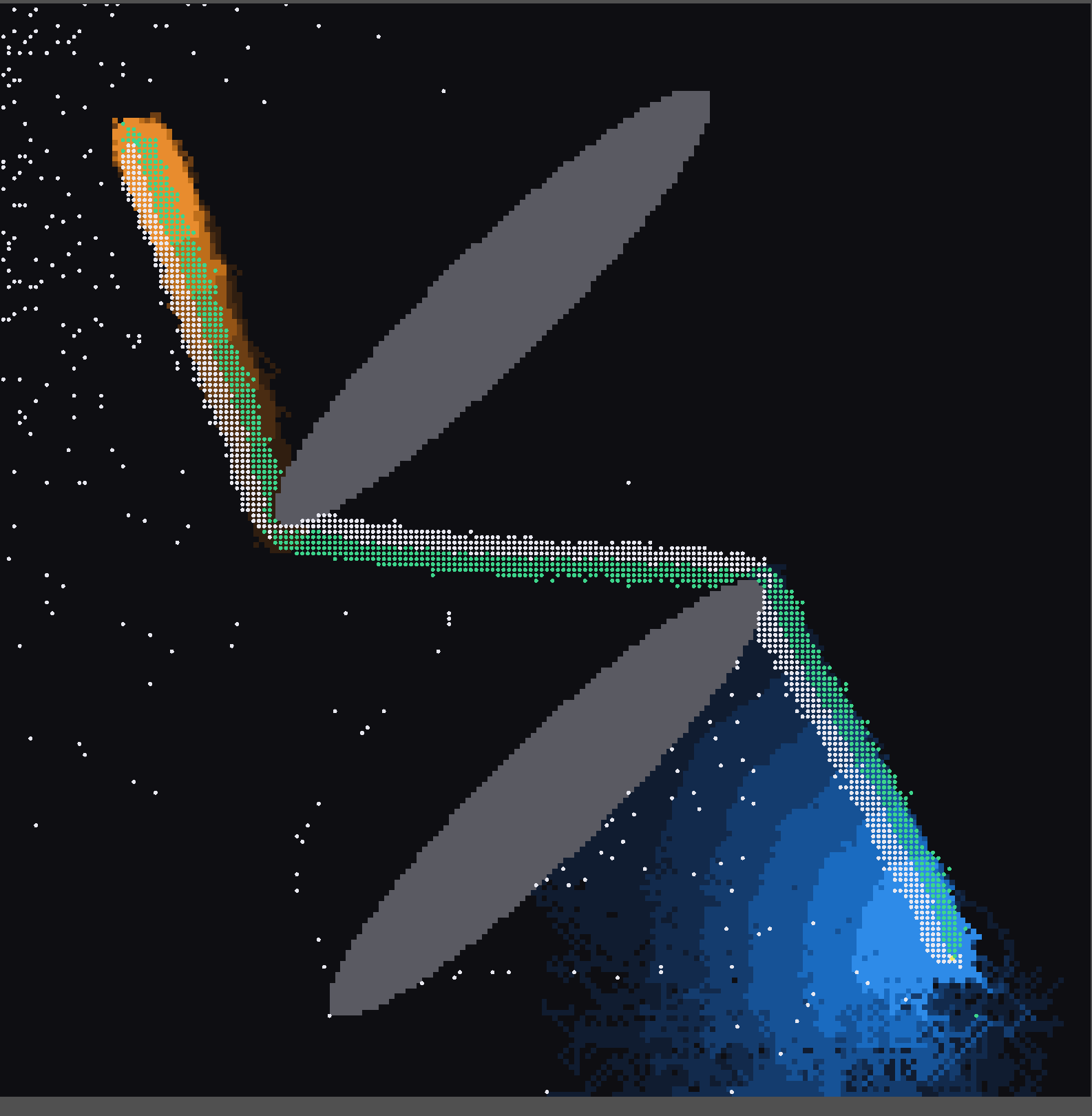 800,000 ants drawn as sprites